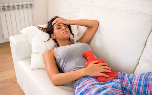 women experiencing period pain